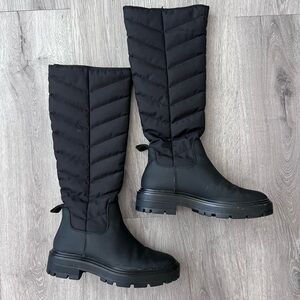 Zara puffer quilted women boots